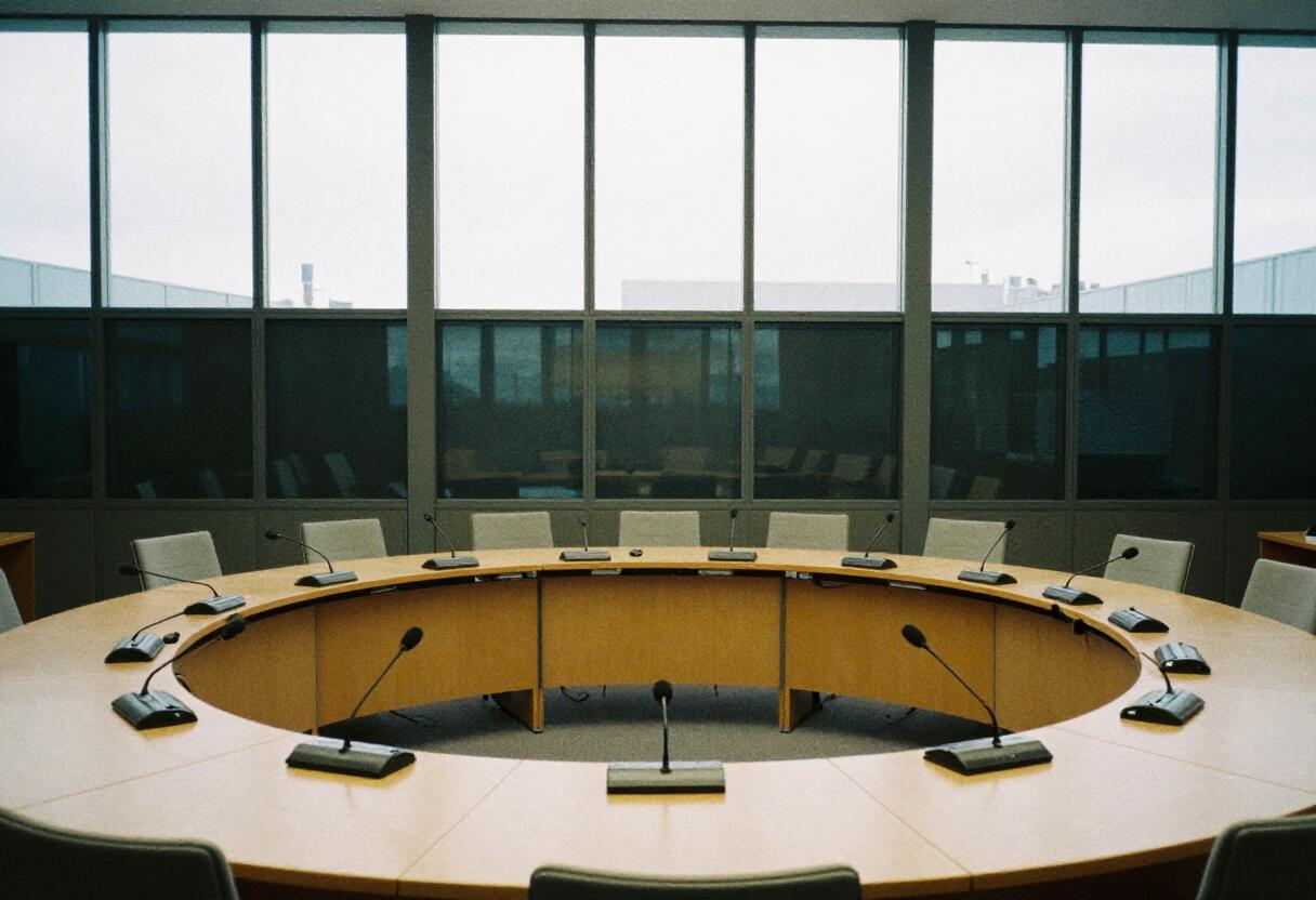 The room where the number is being argued over. Negotiating documents are not public; the room at least is on the record.